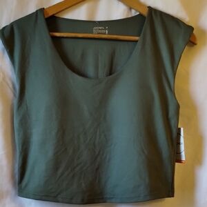 Jockey Women's Classic Green Crop Top
